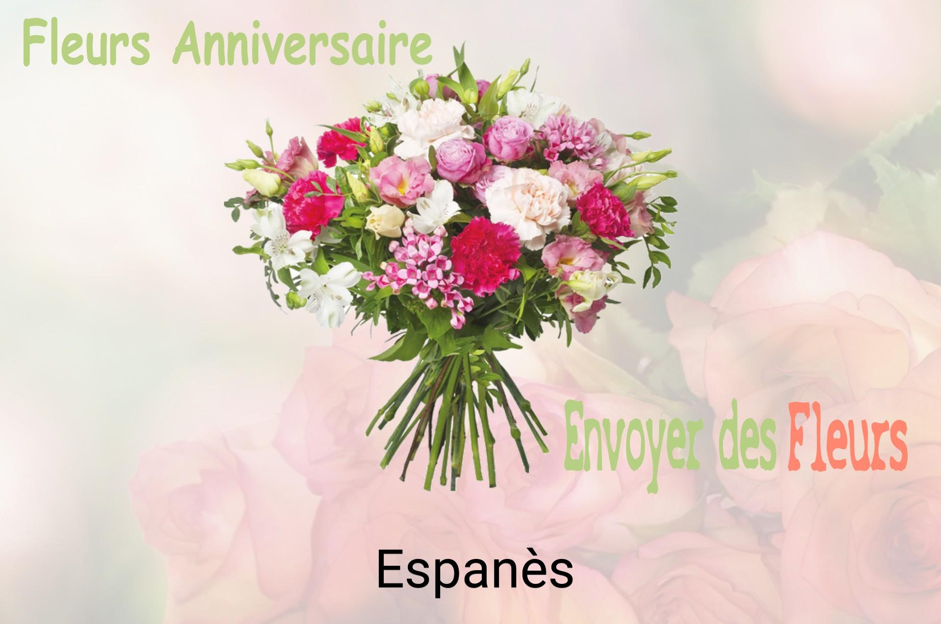 Bouquet de fleurs d’anniversaire livré à Espanès